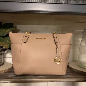 Michael Kors Medium Top-Zip Tote Pink